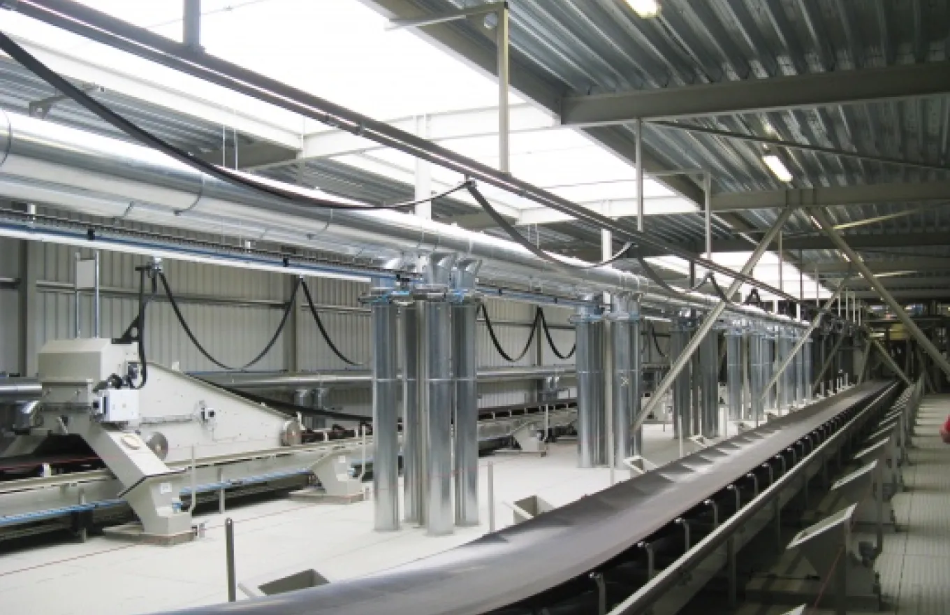 Beluchting en ontstoffing zaden