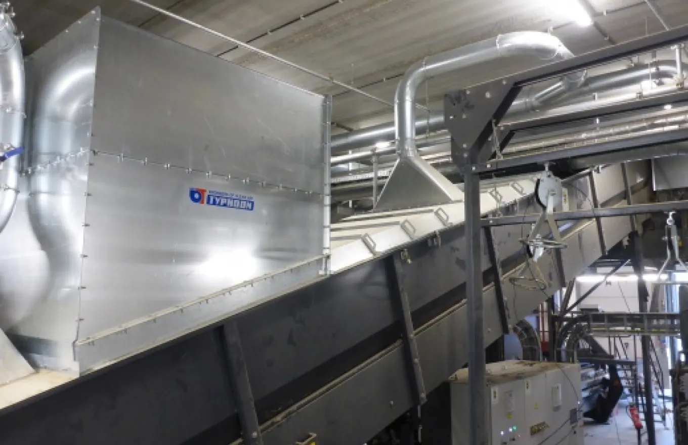 Ontstoffing recycling kartonstof