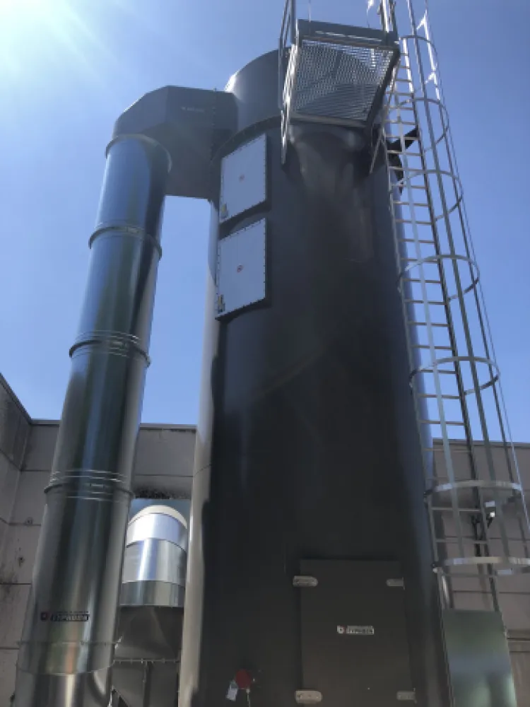 Nieuwe filterinstallatie houtbedrijf