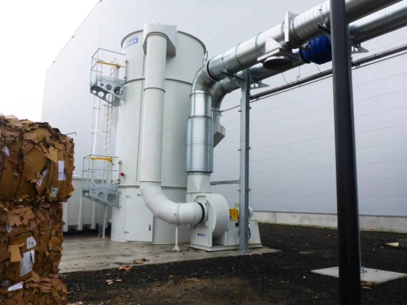 Ontstoffing recycling kartonstof